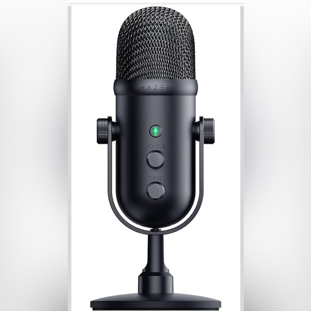 New! Onn USB Dual Pattern Microphone Volume/Mute controls & 3.5mm Headphone jack